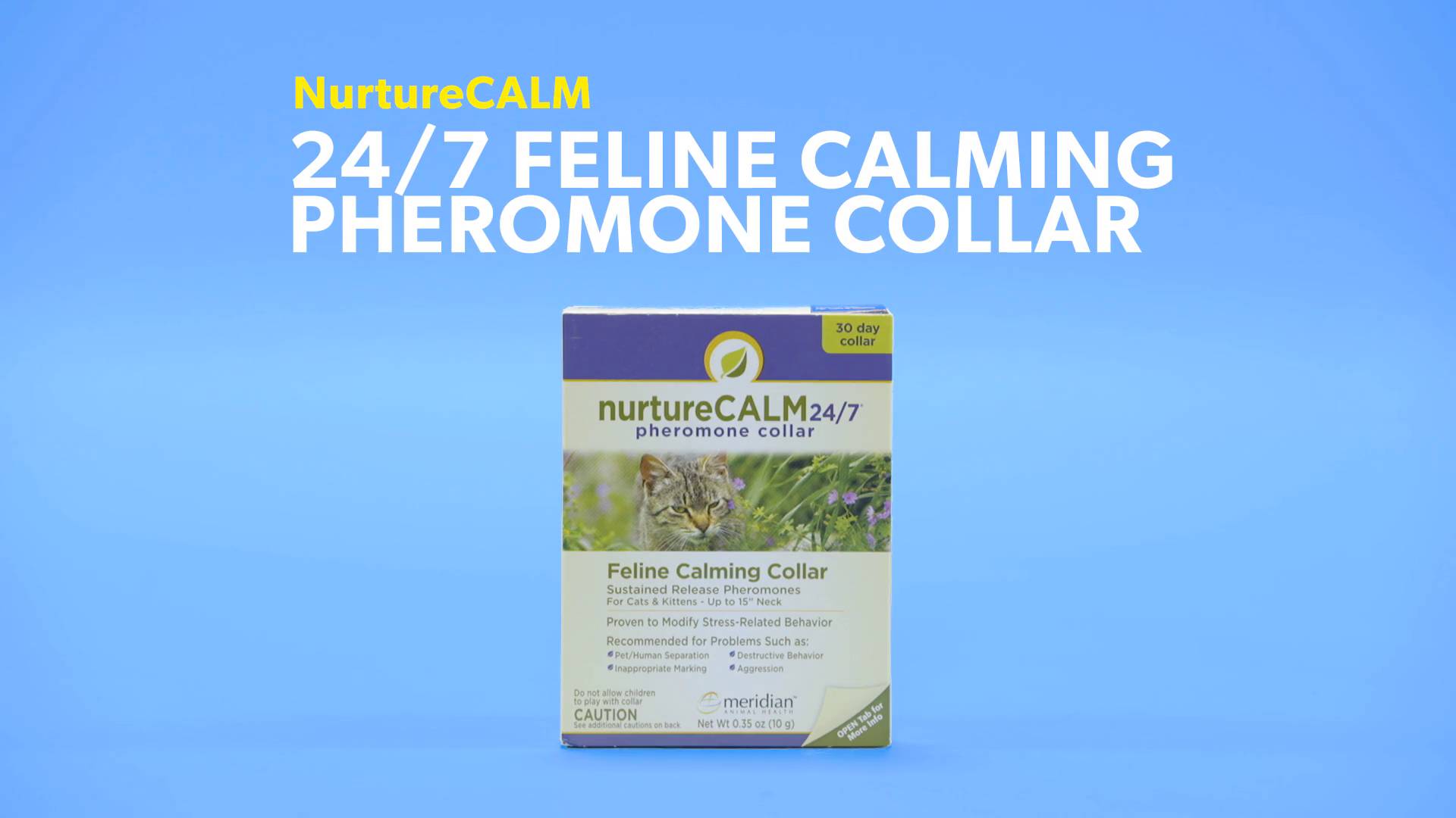 NurtureCALM 24/7 Feline Calming Pheromone Collar Upto 15 Neck
