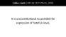 Unprotected Speech