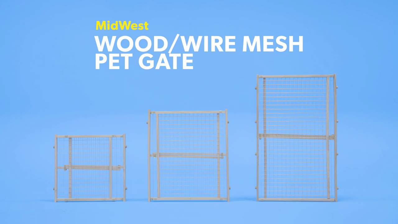 Midwest wire mesh hot sale pet safety gate