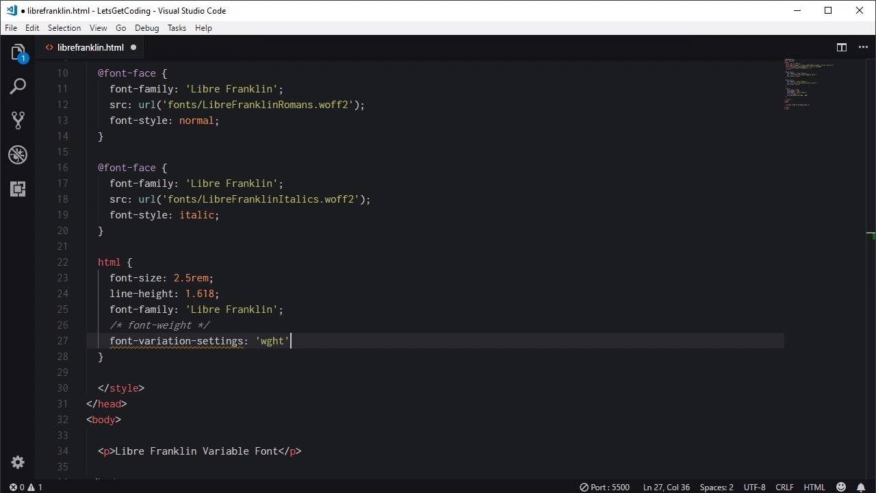 Up and Running With Variable Fonts - Wrapping Up