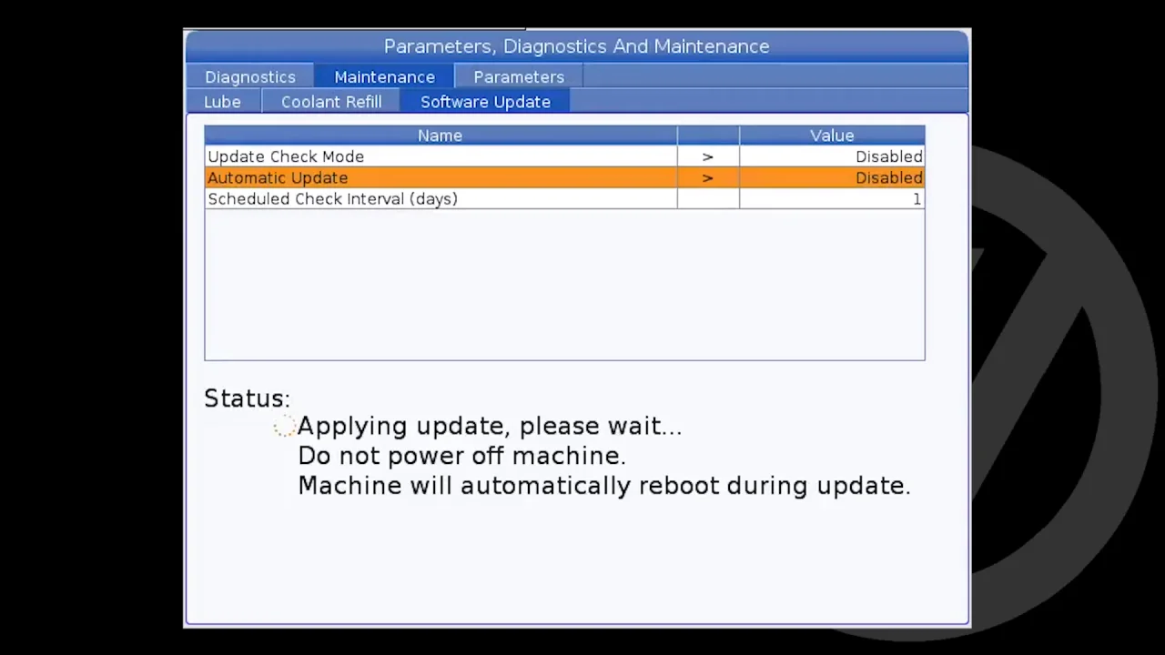 Aktualisierung der Software