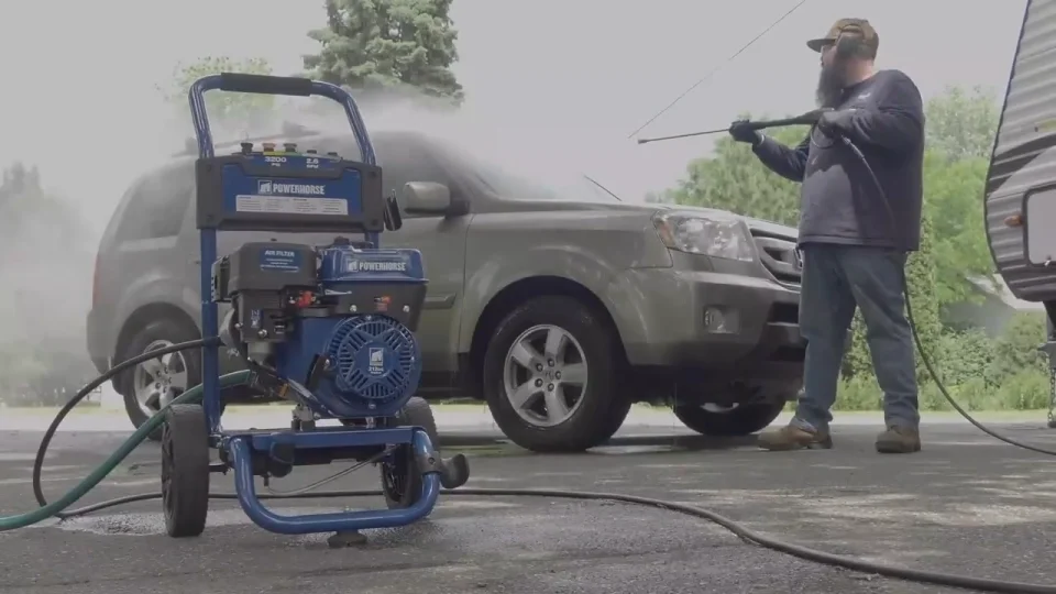 Powerhorse Cold Water Pressure Washer - Gas Powered, 3200 PSI & 2.6 GPM