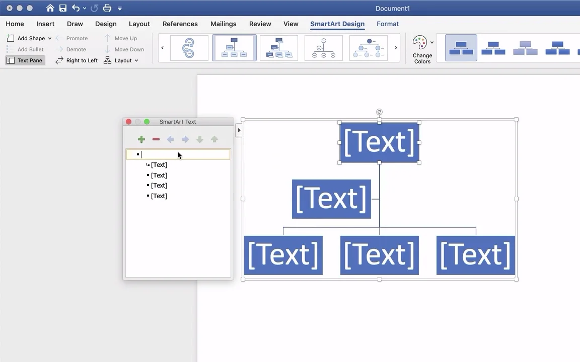 organisational charts templates