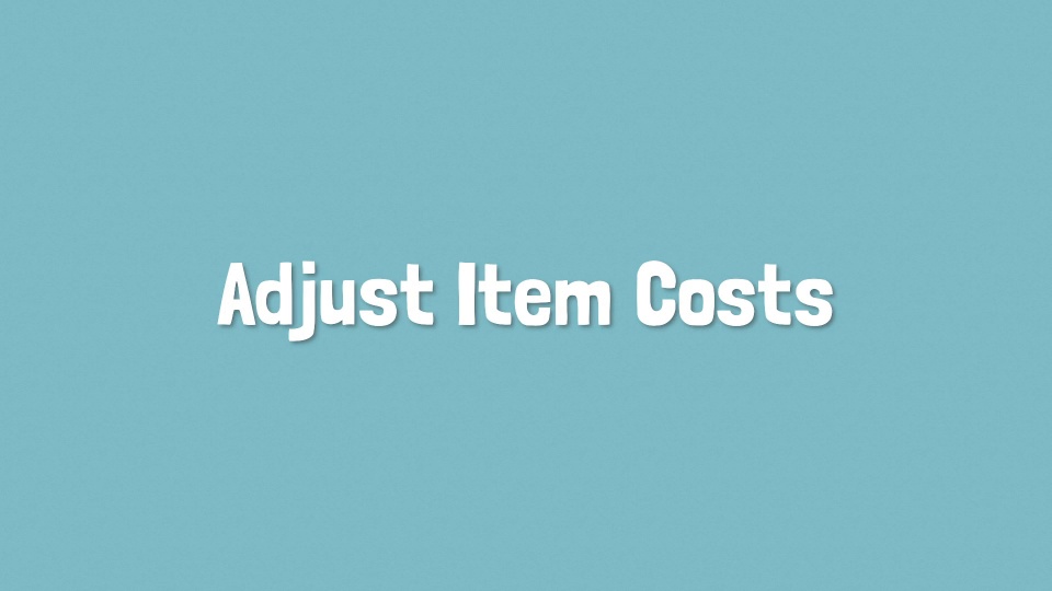 Dynamics 365 Business Central Adjust Item Costs