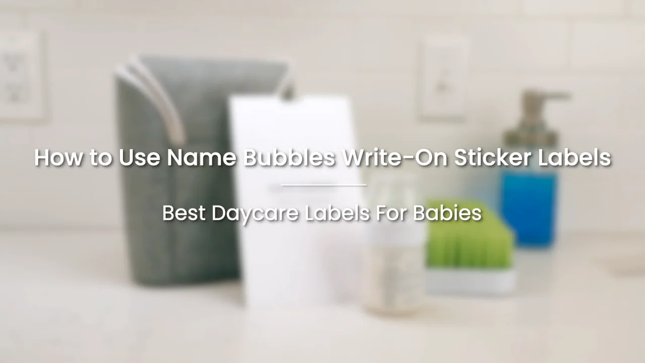 Toddlers Sippy Cup Write-On Labels