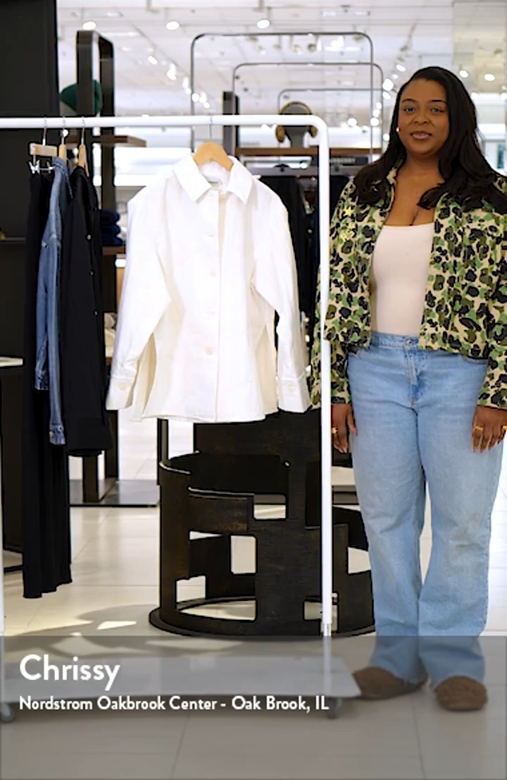 Marimekko Ladonta Unikko Jacquard Oversize Faille Shirt Jacket