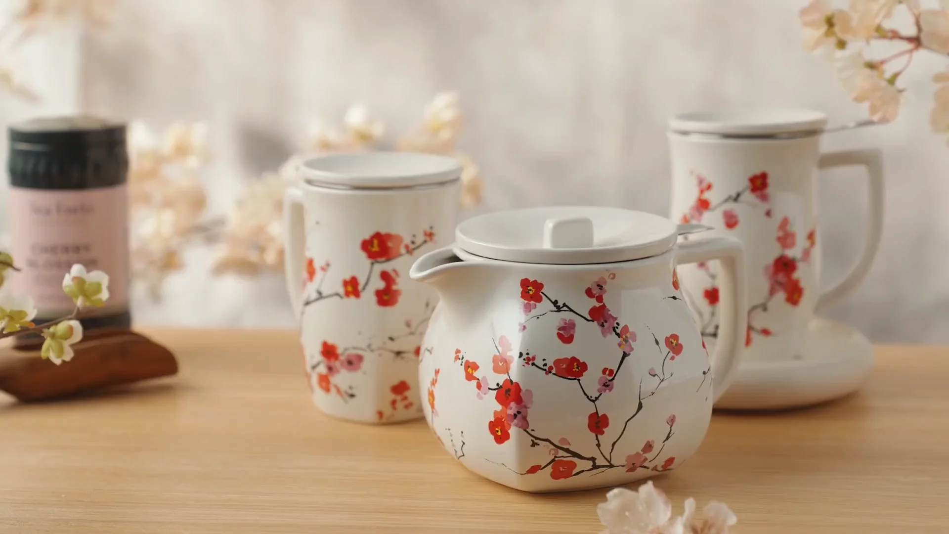 Video - How to use the Sakura Cherry Blossom Teapot and steeping Cup