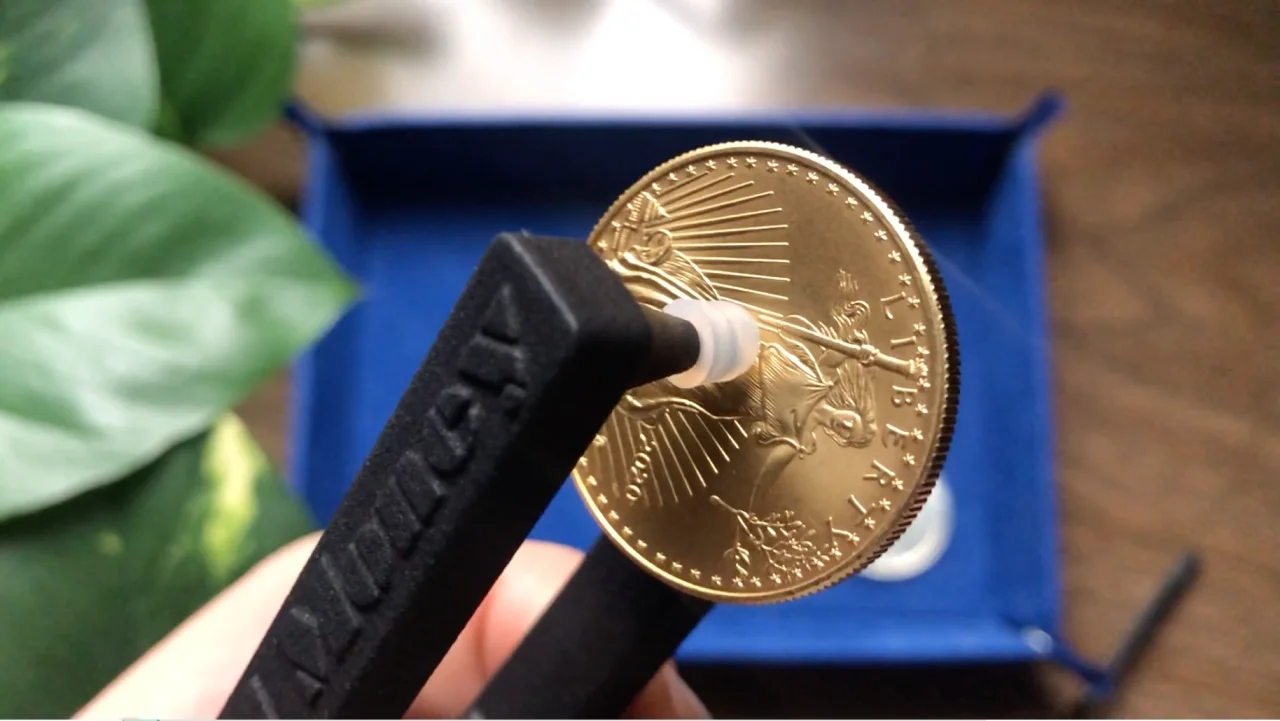 Silver and Gold Coin and Bar Ping Test Tool 