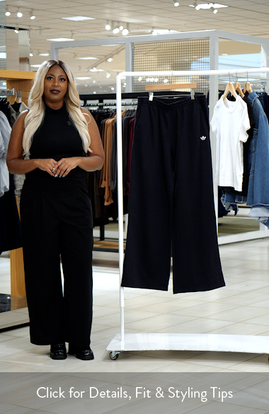 adidas Originals Essentials Fleece Wide Leg Pants (Women) | Nordstrom