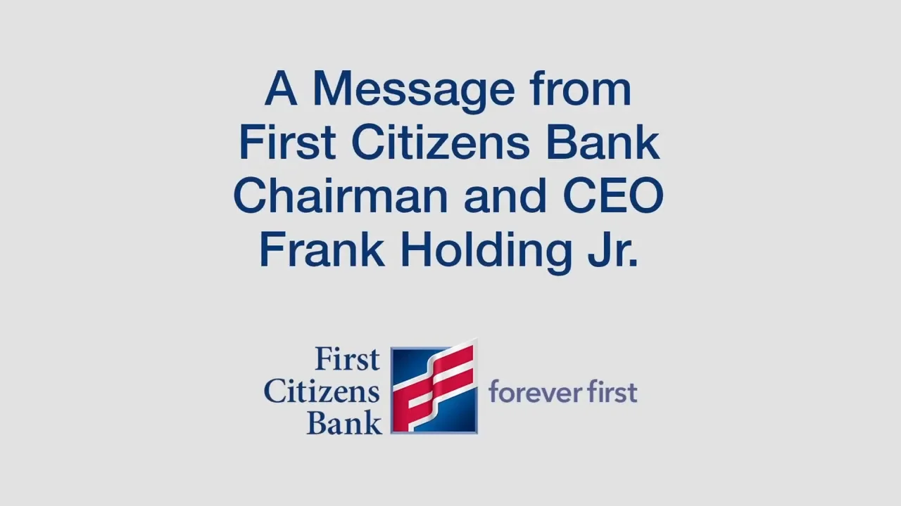 We re Here To Help A Message From Our Chairman CEO Frank Holding Jr