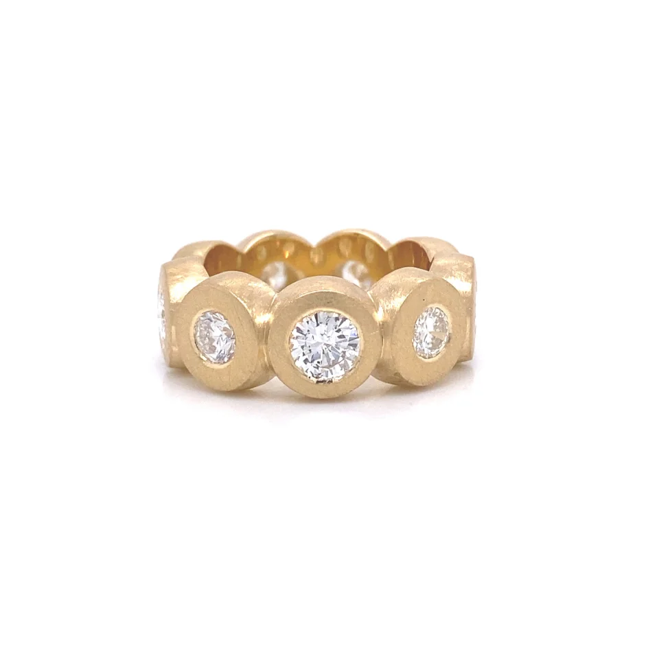 Chunky diamond clearance eternity rings