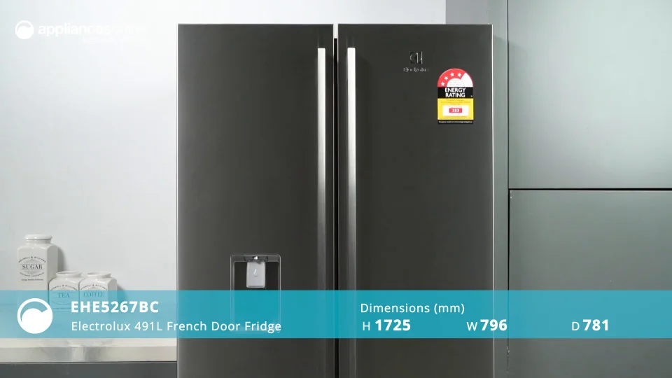 Electrolux 524l french door deals fridge ehe5267sc