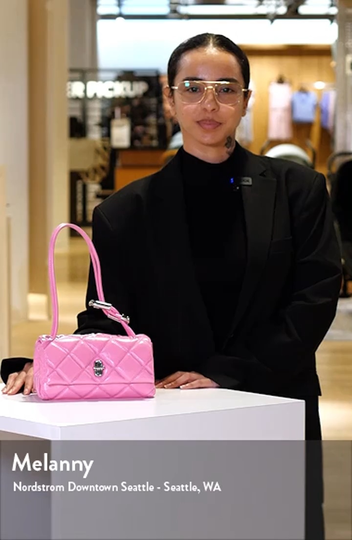 Marc Jacobs The Mini Dual Chain Diamond Quilted Leather Shoulder