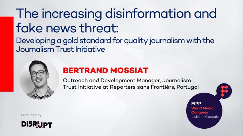 The increasing disinformation and fake news threat: Developing a gold standard for quality journalism with the Journalism Trust Initiative