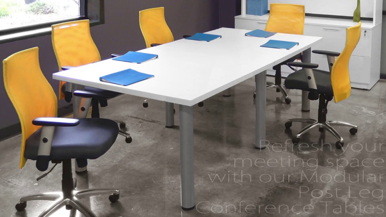 post leg conference table