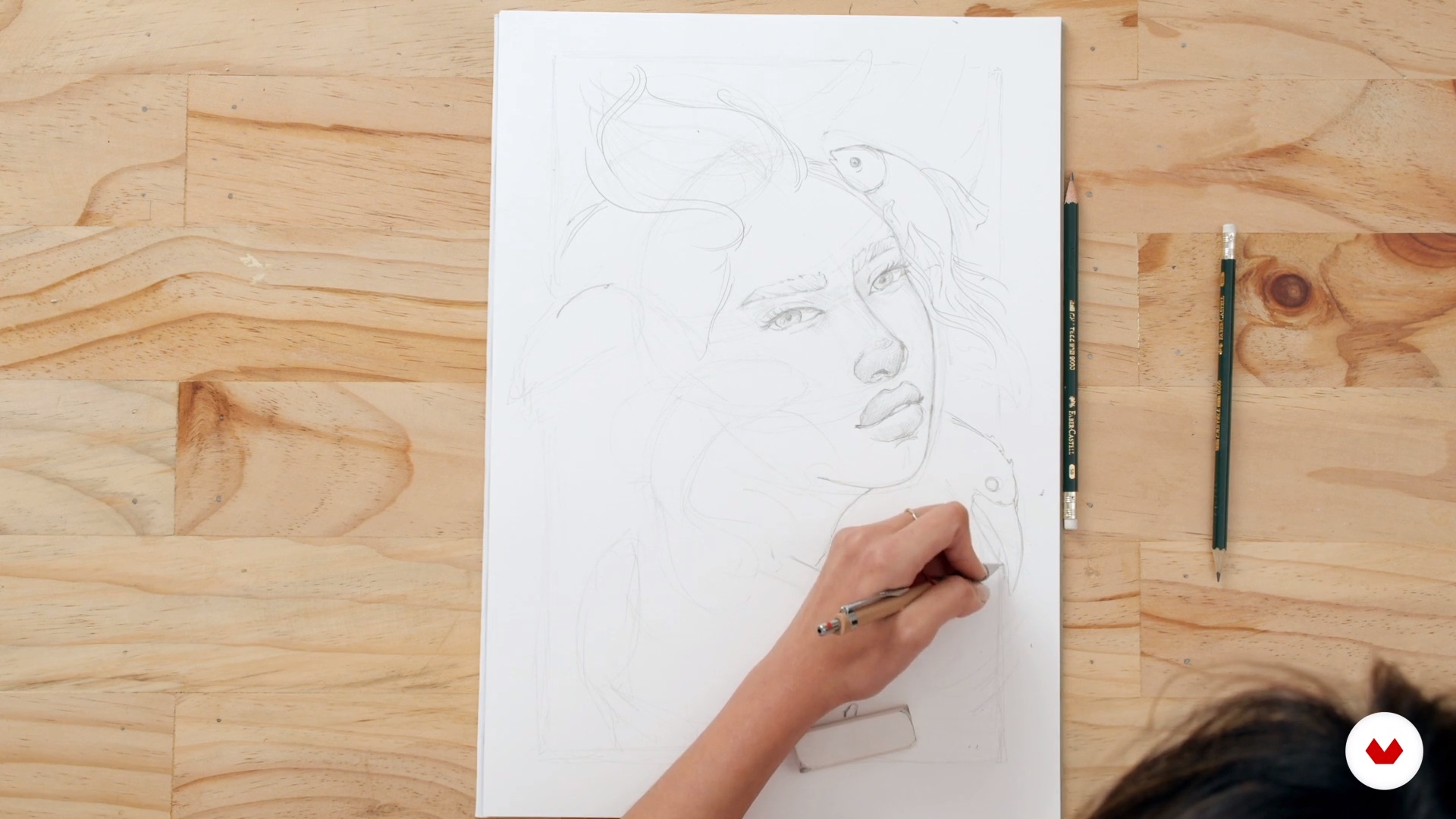 Boceto y traslado al papel