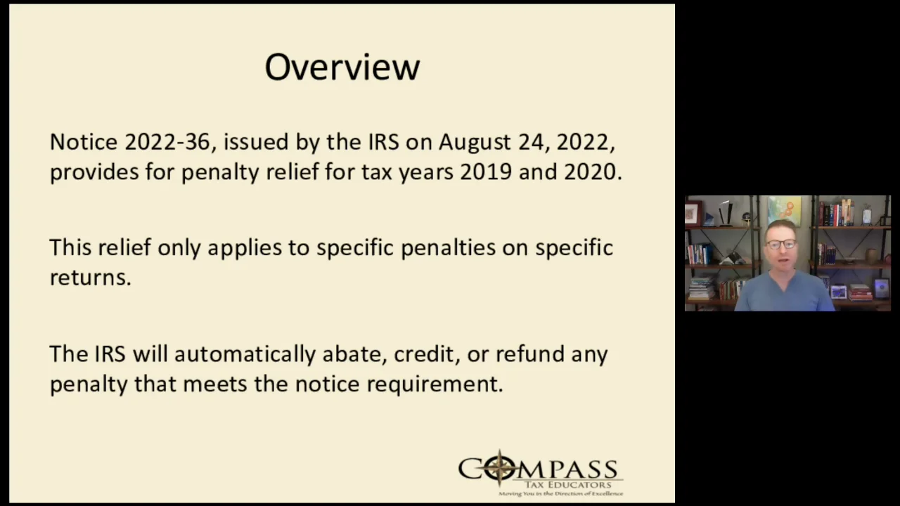 IRS Notice 2022-36