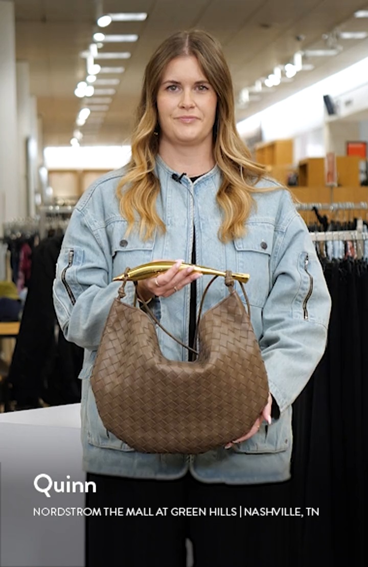 Bottega Veneta トライアングルドミノ Bottega Veneta Sardine Intrecciato Leather Top Handle Bag | Nordstrom