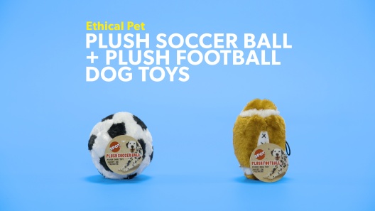 stuffed soccer ball dog toy