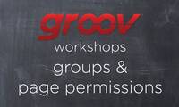Creating groups & page permissions in groov