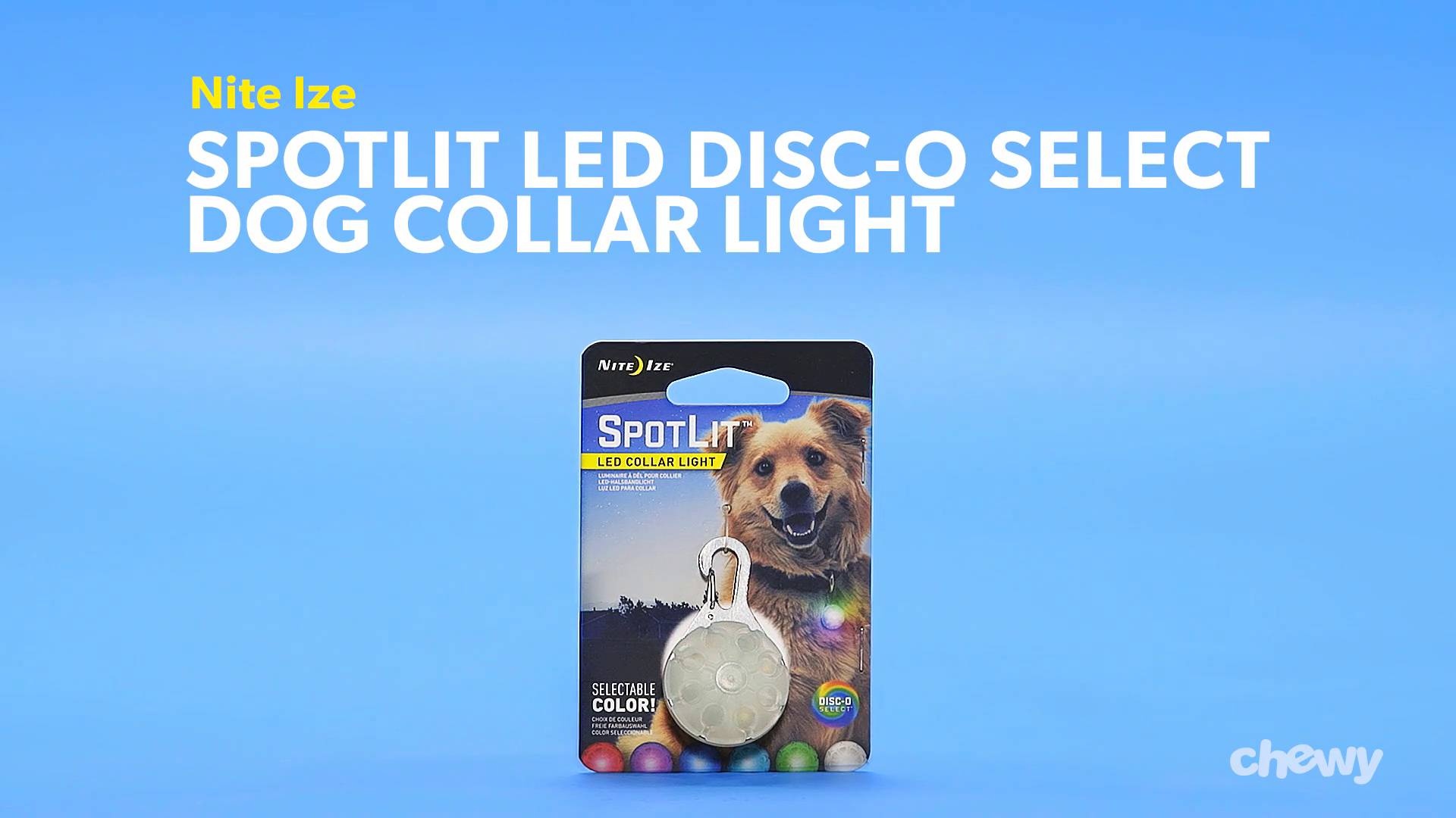 Nite Ize SpotLit LED Carabiner Light Blue Mini Keychain for Pet Collar 6-Pack 