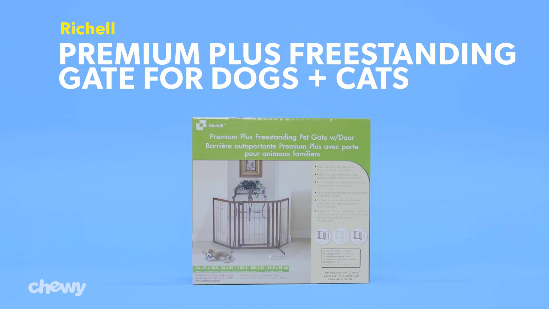richell premium plus freestanding pet gate