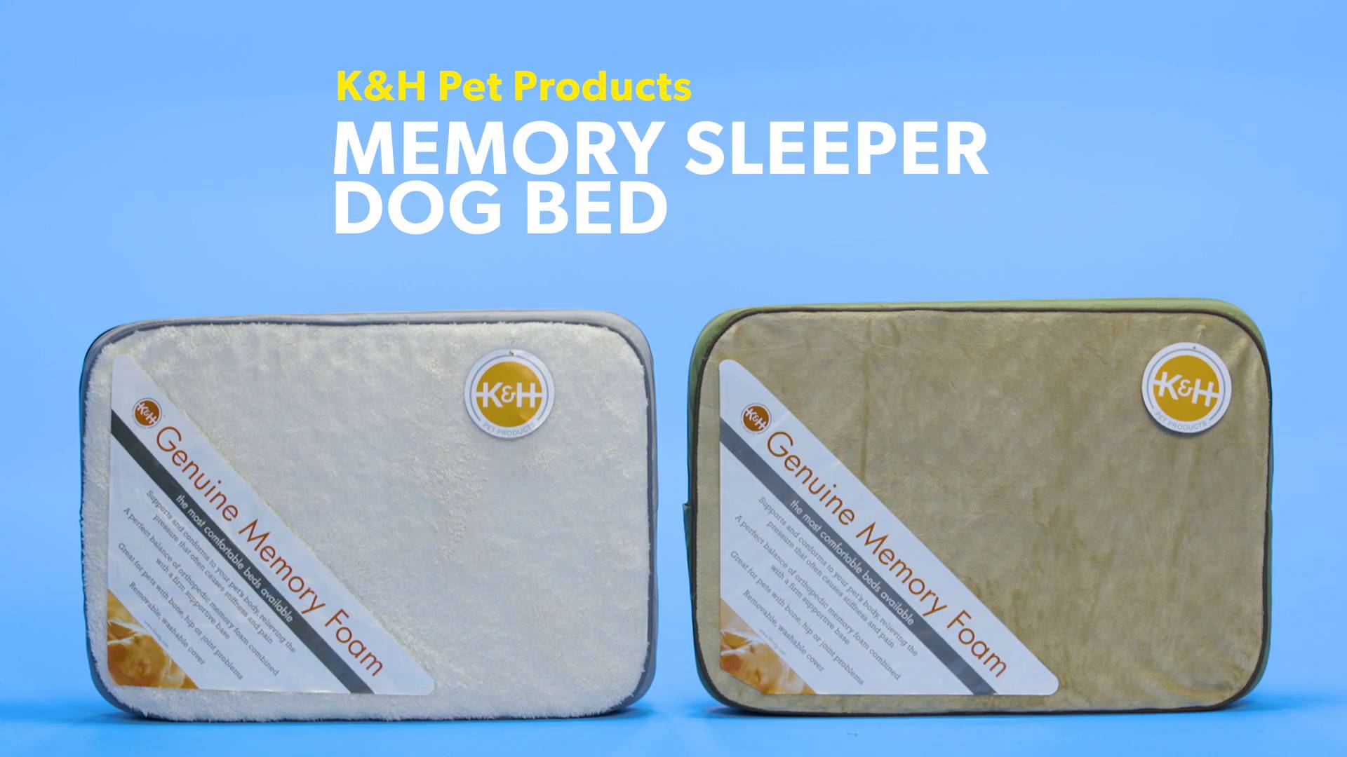 K&h memory sleeper dog bed best sale