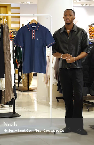 Original Penguin Earl Tipped Logo Embroidered Organic Cotton Piqué