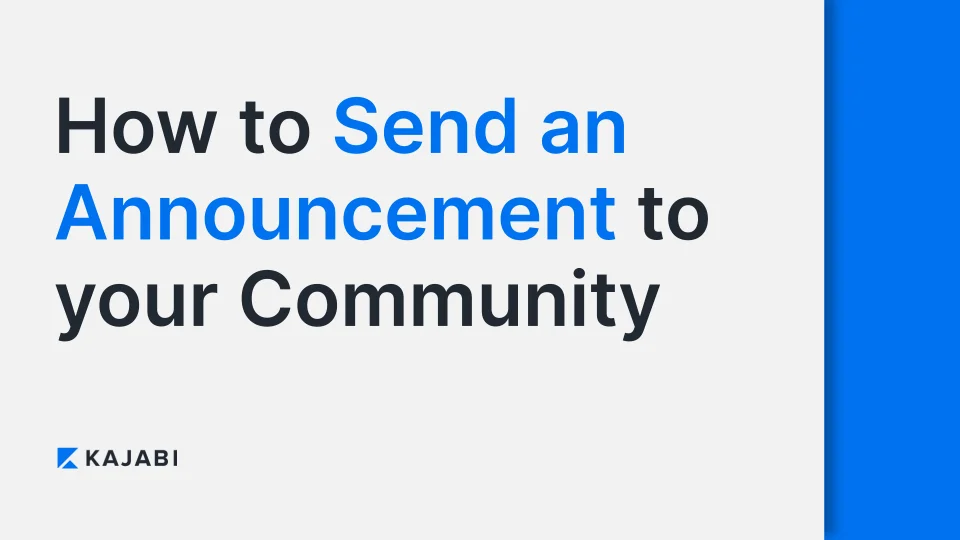 Announcements - The  Community