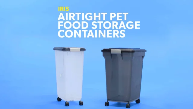 Iris Airtight Pet Food Storage, Pet Food Storage Containers On Wheels