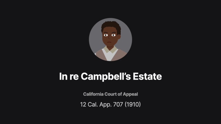 In re Campbell's Estate
