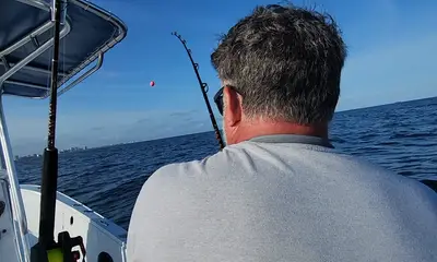 My first sailfish! Thanks, Captain Brad!