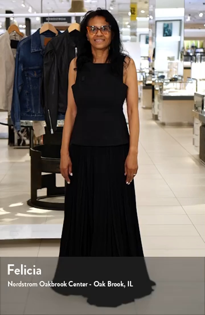 Acler Hollinshill Pleated Sleeveless Maxi Dress | Nordstrom