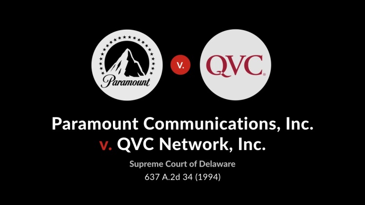 Paramount Communications Inc. v. QVC Network Inc.
