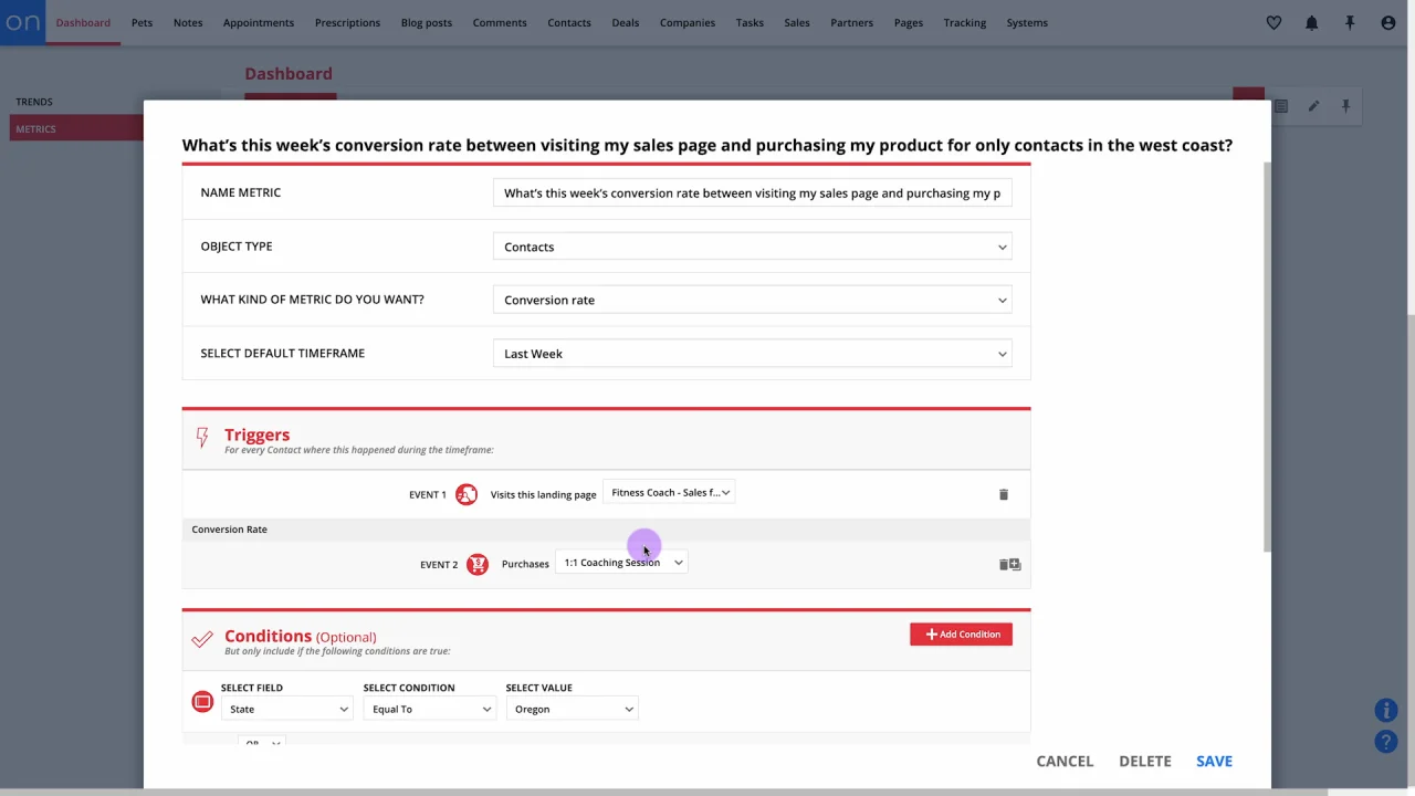 Business Metric Tracking Software