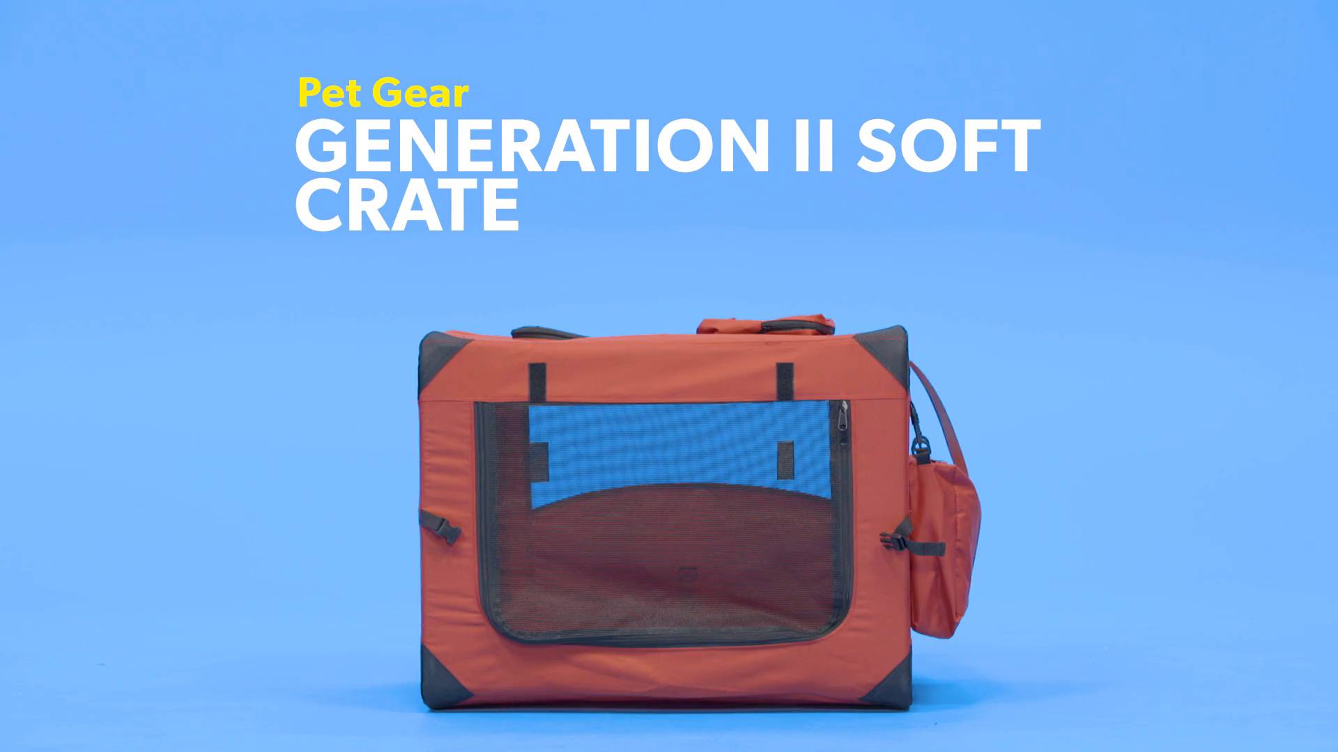 Pet Gear Generation II Deluxe Portable Soft Crate 26.5" Red Poppy 30lbs 