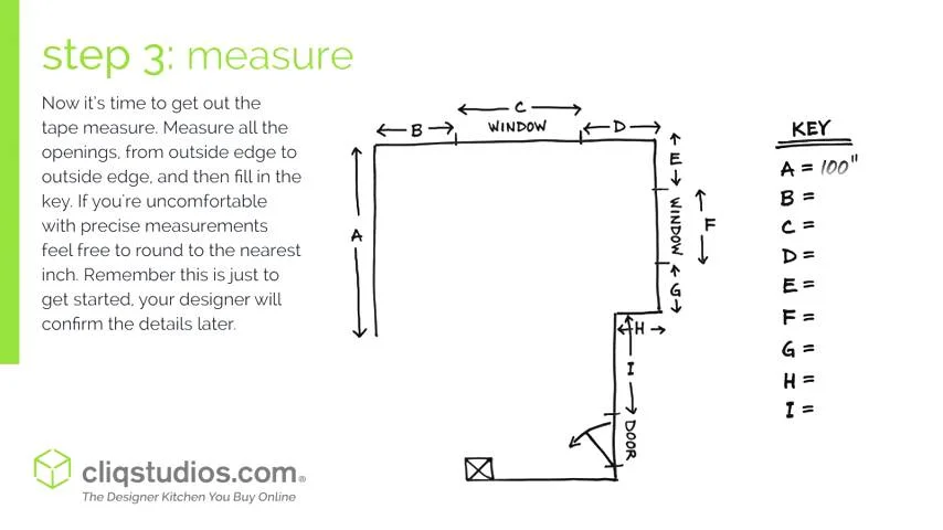 How to Measure Your Kitchen