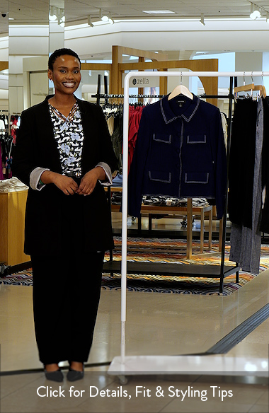 Halogen® Flap Topstitch Jacket | Nordstrom