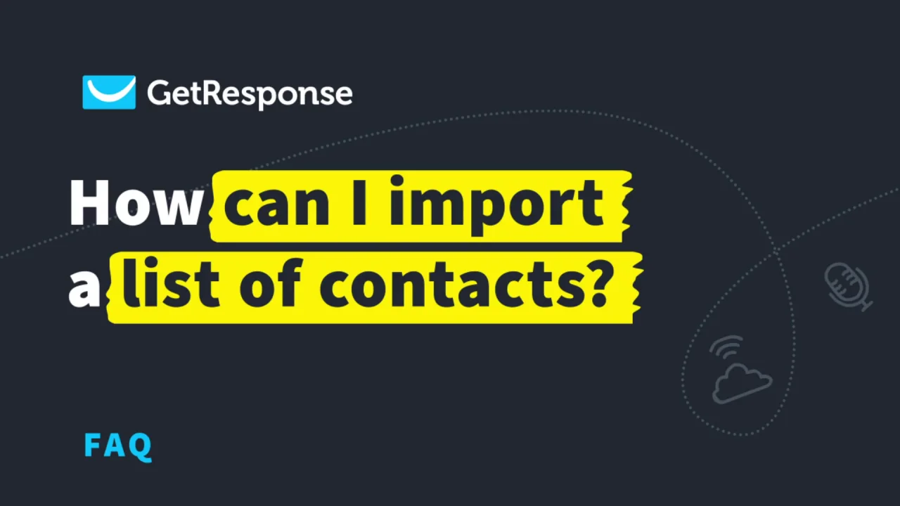 How often can you import a list to getresponse