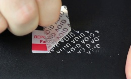 VoidAlert Security Polyester Labels