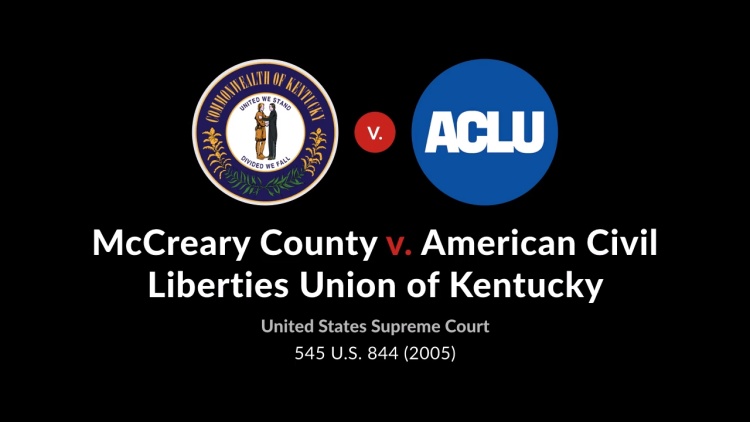 McCreary County v. American Civil Liberties Union of Kentucky