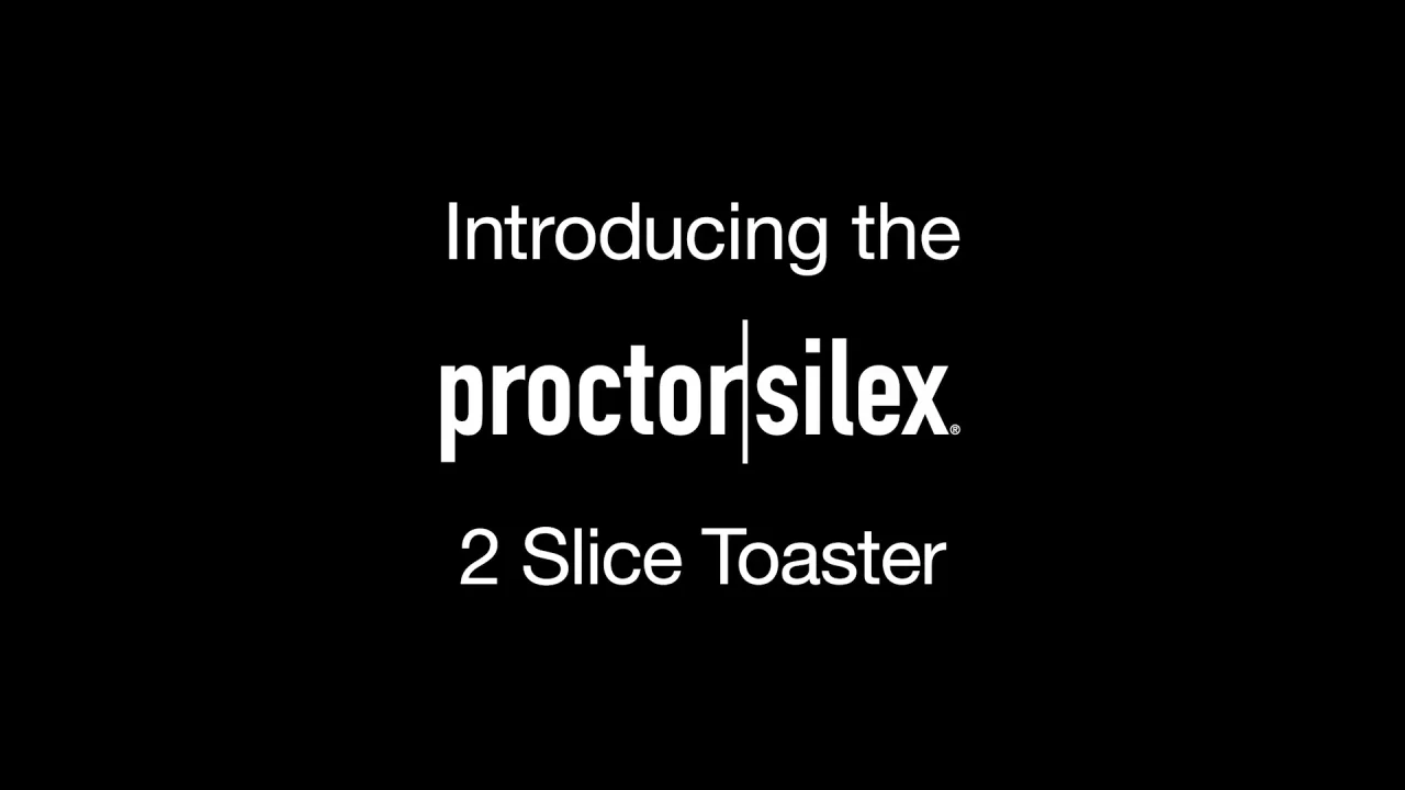 Proctor Silex 2 Slice Toaster - Black