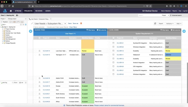 Requirements Management Software Jama Connect Features
