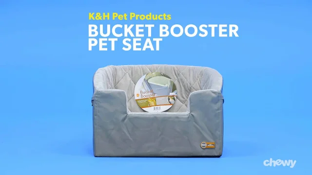 Renewed K&H Pet Products Bucket Booster Dog Car Seat Small Gray 14.5 x 20 