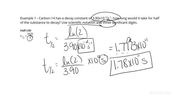 How To Calculate The Half Life