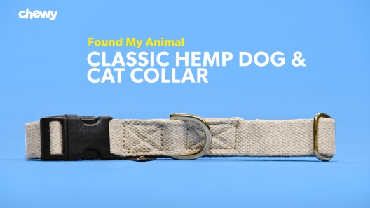 Hemp Dog Collar Basic Blue