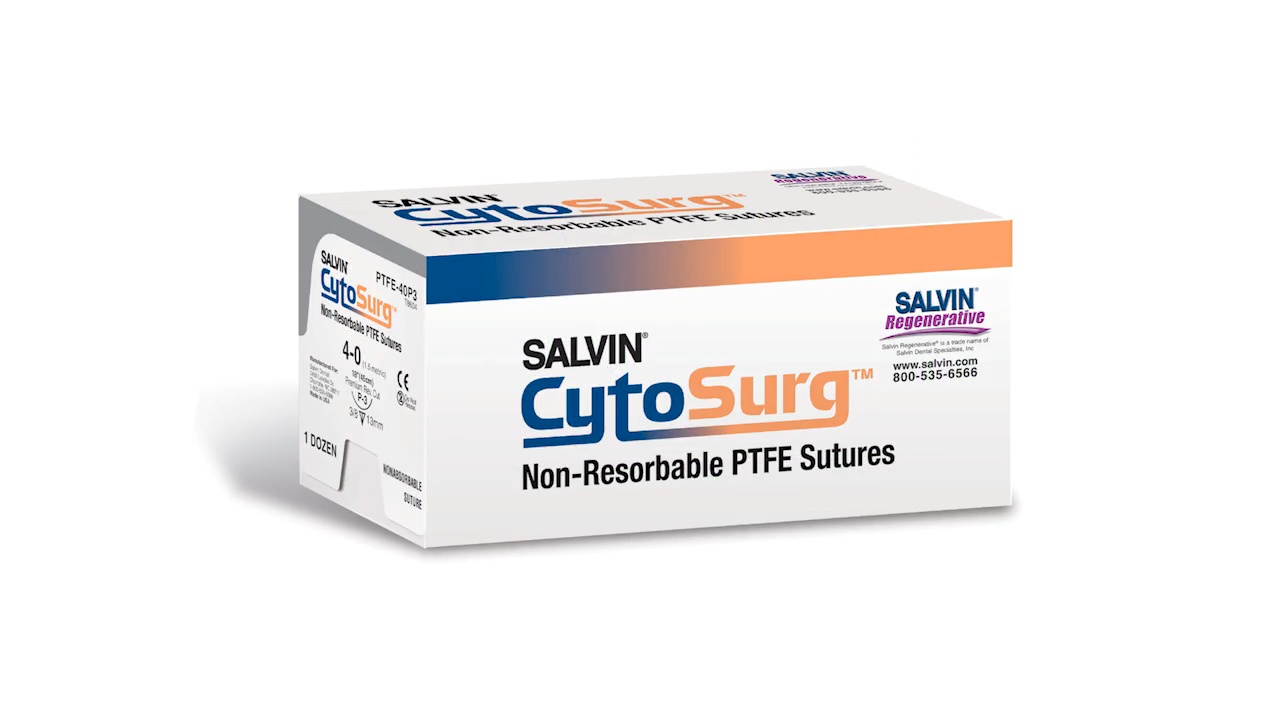 【FaB】Surgical Extraction Foil 3枚 Salvin CytoSurg® PTFE 4-0 FS-3 (16mm – 3/8 Circle Reverse