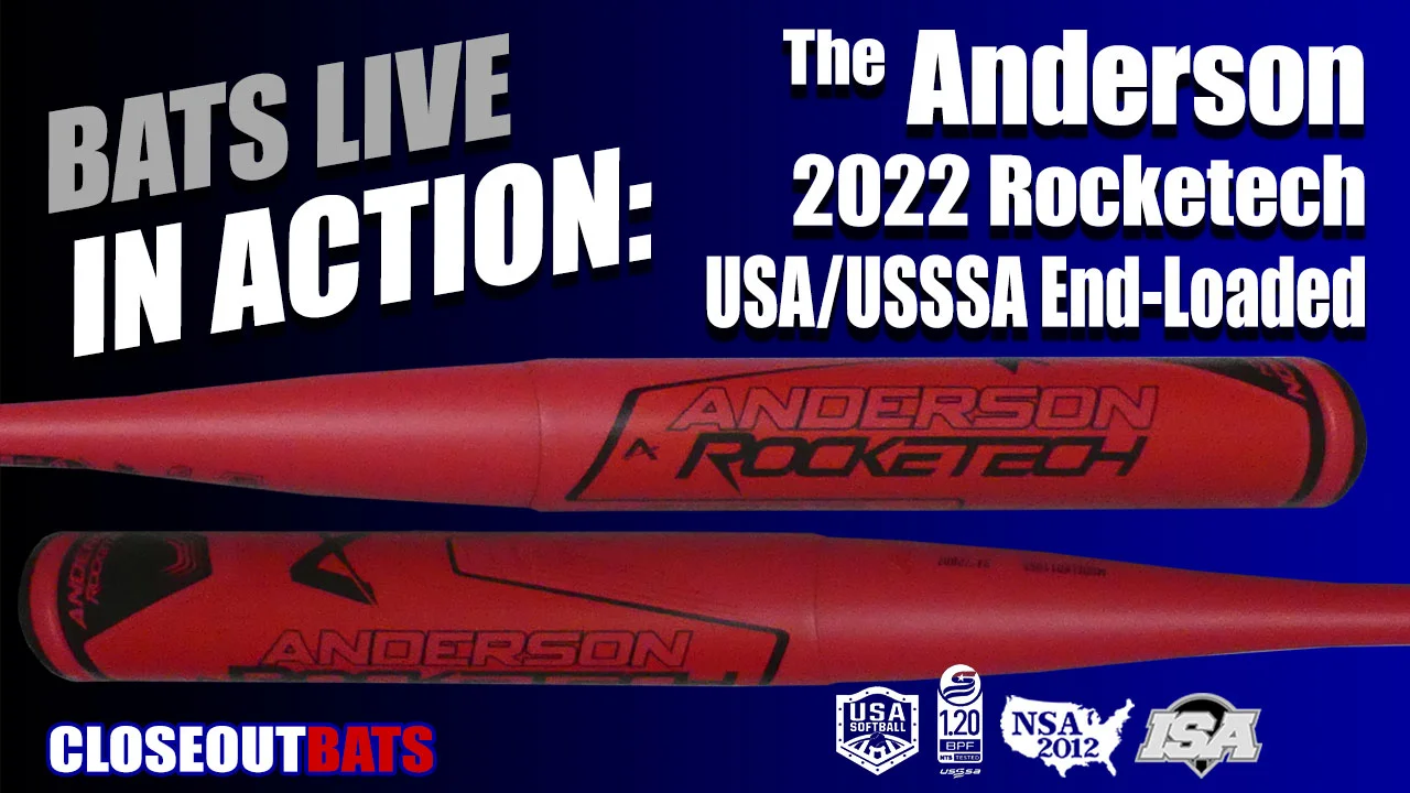 2022 Anderson Rocketech Slowpitch Softball Double-Wall Alloy USA/USSSA Bat 