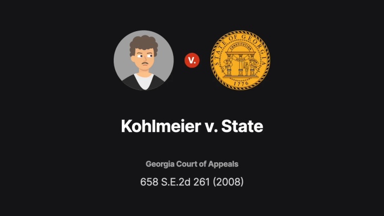 Kohlmeier v. State