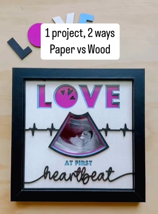 In Loving Memory Memorial Picture Frame Layered Shadow Box